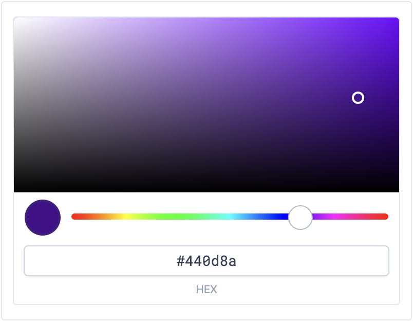 Default color picker